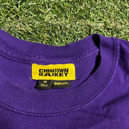 Chinatown Market Magic Johnson Basketball Purple Tee Size Medium USED v16270