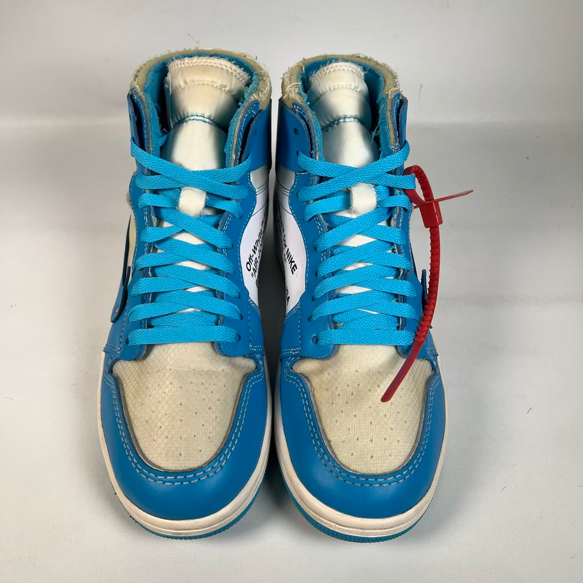 Jordan 1 High Off White Unversity Blue (2018) Size 8 USED s23425