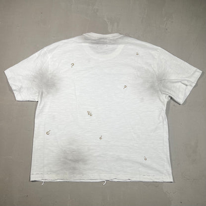 Greedy Unit White Thrashed Everyday Tee Size XL USED x17174