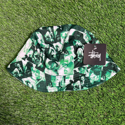 Stussy Green Love Laura Bucket Hat NEW x15908