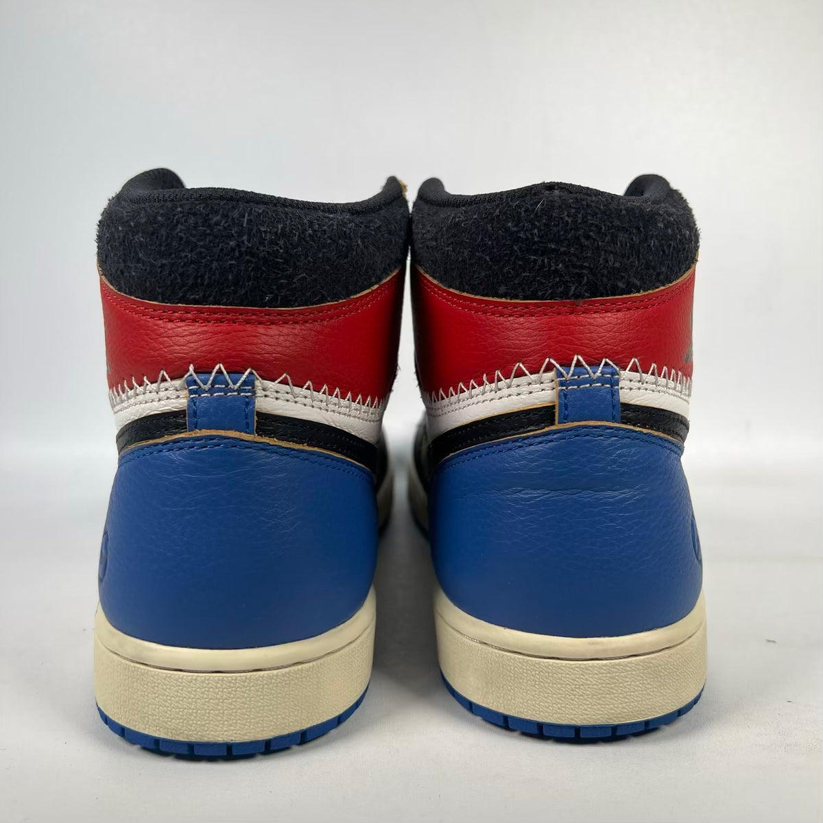 Jordan 1 High Fragment Union Varsity Red Sport Royal (2025) Size 10.5 USED s23689