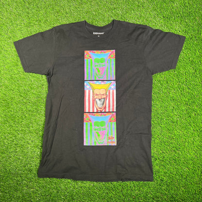 Kid Robot Street Fighter Capcom Ron Black Engilsh Guile Tee Size Medium USED x15820