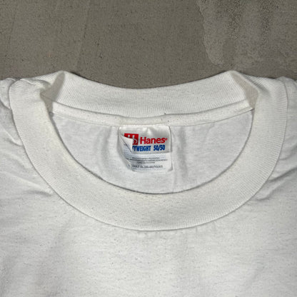 1998 Star Trek Trading Card White Tee Size XL USED v19132