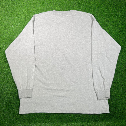 1990s Wu Wear Grey Longsleeve Size XL USED v18789