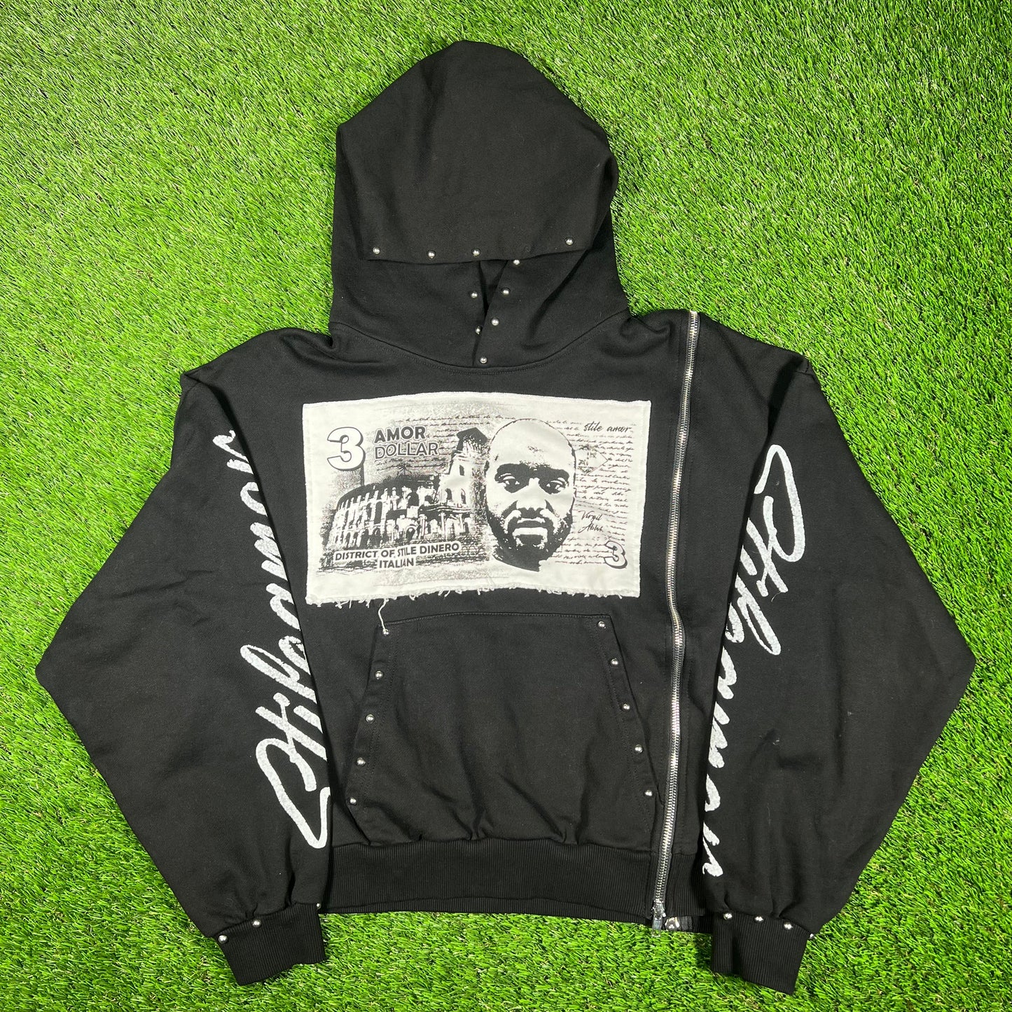 Stile De Amor Virgil Black Hoodie Size Small USED x14835