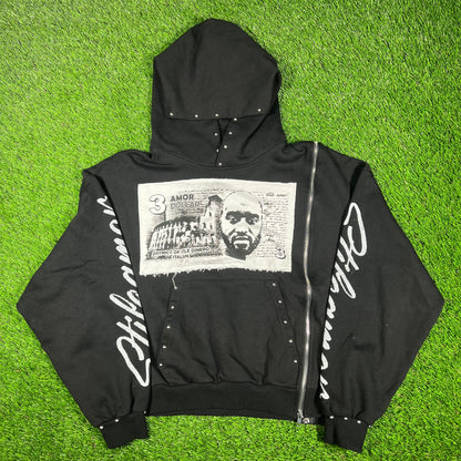 Stile De Amor Virgil Black Hoodie Size Small USED x14835
