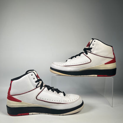 Jordan 2 White Varsity Red (2010) Size 8.5 USED s16902