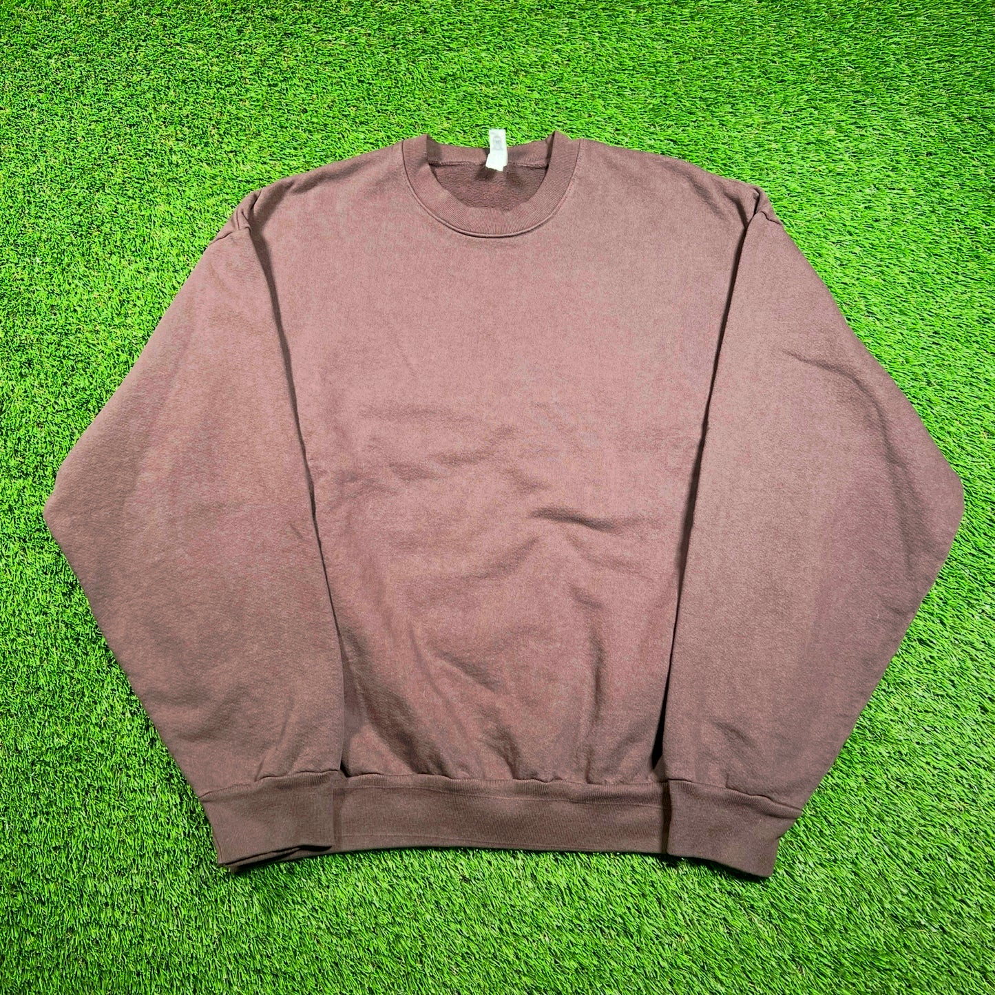 Los Angeles Apparel Brown Heavyweight Crewneck Size Large USED x16505