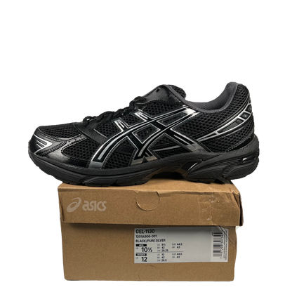 Asics Gel-1130 Black Pure Silver (2023) Size 10.5 NEW s18784