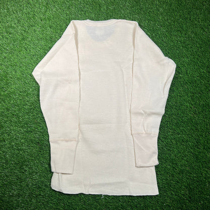 1970s Sears White Thermal Longsleeve Size Small USED v18707