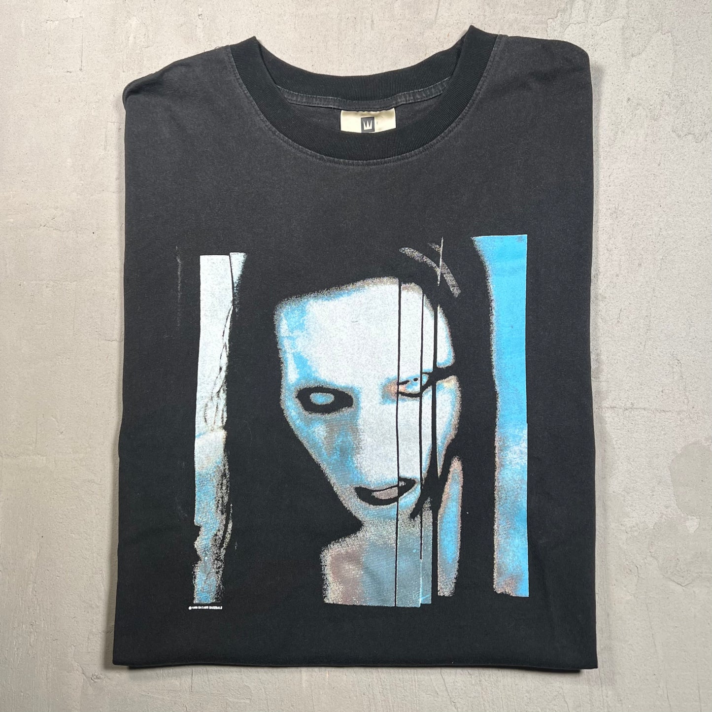 1998 Vintage Marilyn Manson Long Hard Road Tee black Size XL USED v13954