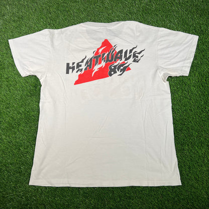 1989 New Edition Heat Wave Tour White Tee Size XL USED v18108