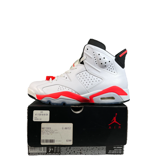 Jordan 6 Infrared White (2014) Size 7.5 NEW s21274