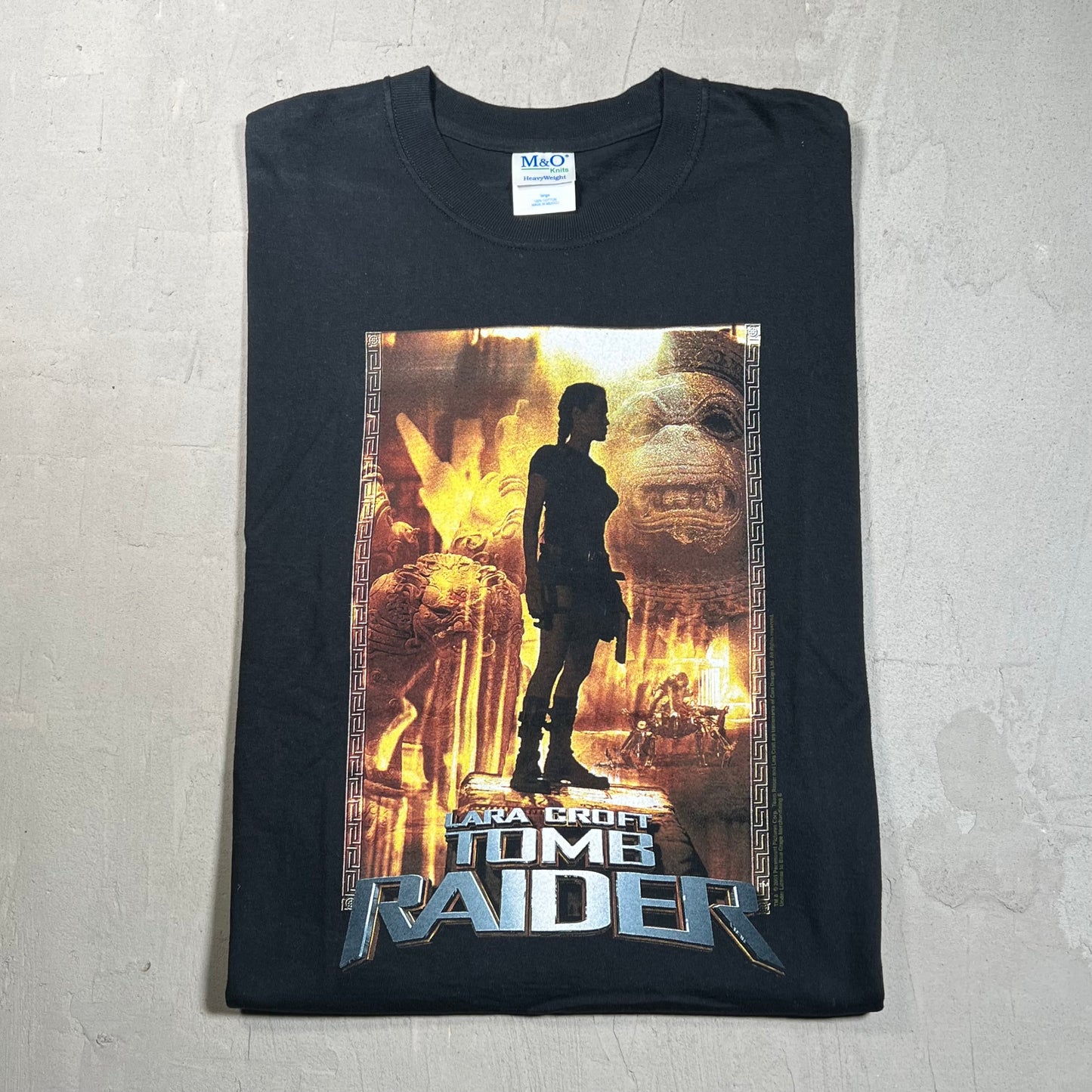 2001 Tomb Raider Lara Croft Promo Tee Size Large USED v5229