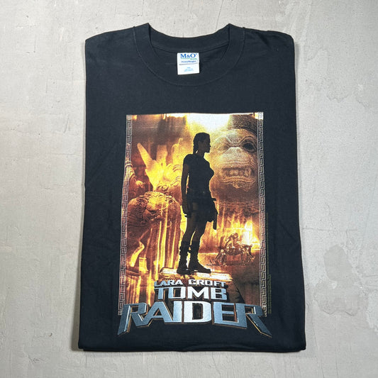 2001 Tomb Raider Lara Croft Promo Tee Size Large USED v5229