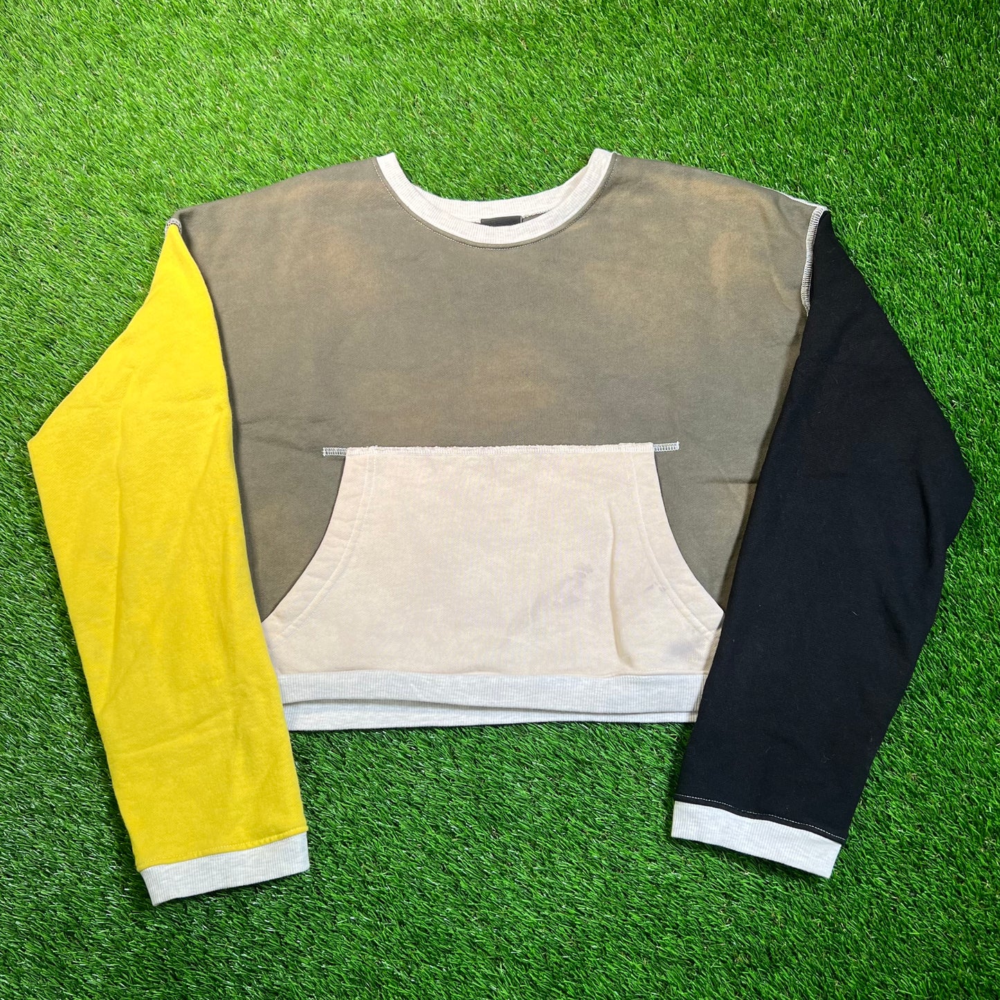Gv Gallery Raspberry Multicolor Color Block Sweater Size Small USED x16829