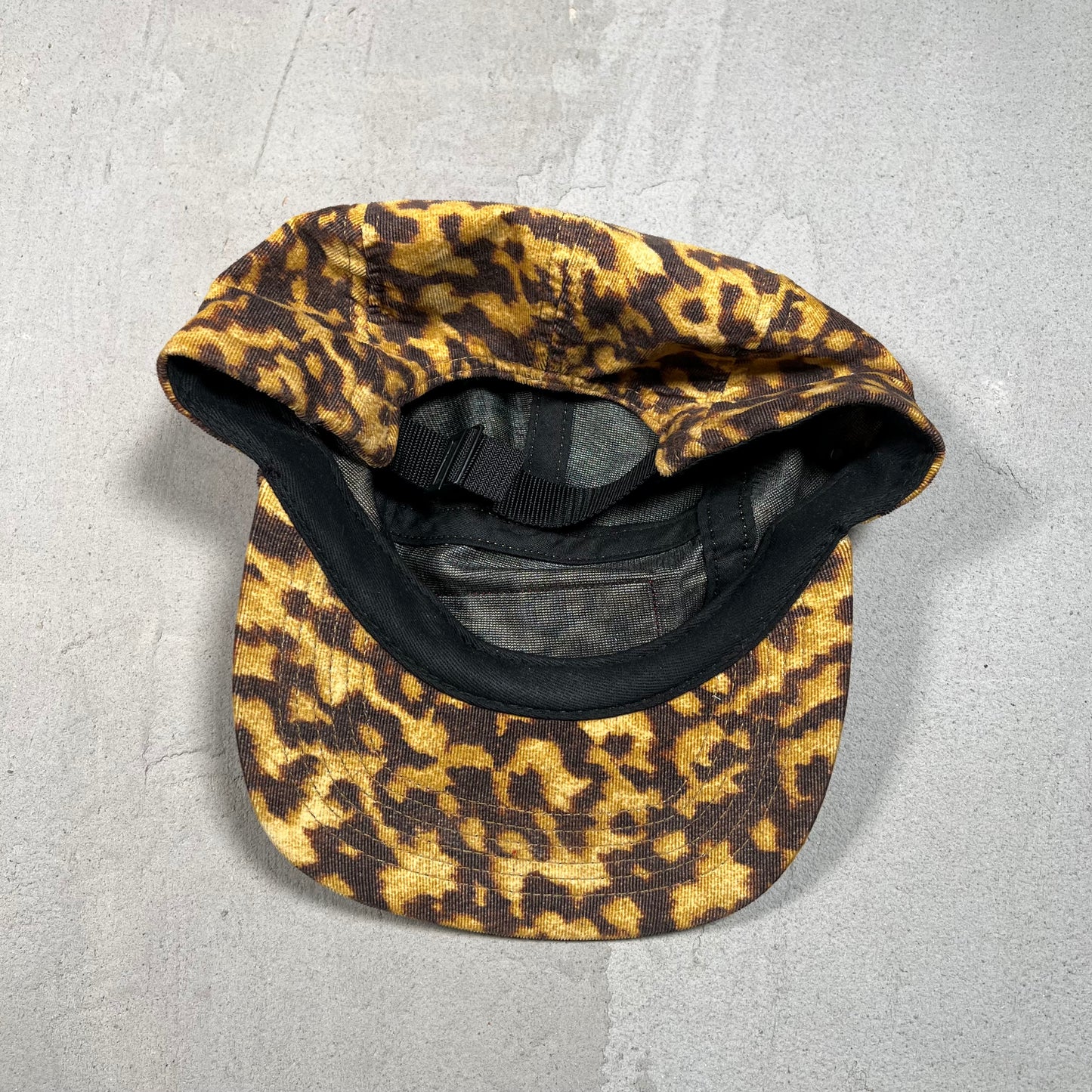 Supreme Leopard Print Liberty Art Box Logo Camp Hat USED x17545