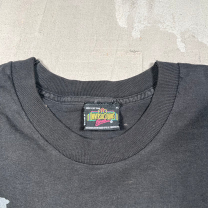 1990s Psycho Universal Studios Florida Promo Black Tee Size XL USED v18932