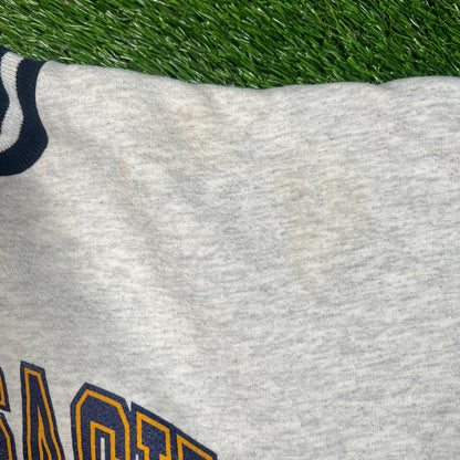 1990s Hackensack Football Comets Football Grey Crewneck Size XL USED v17509