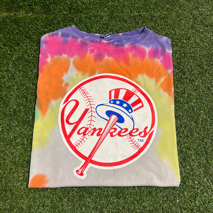 Eric Emanuel x Yankees Tie Dye Tee Size Small USED x14178