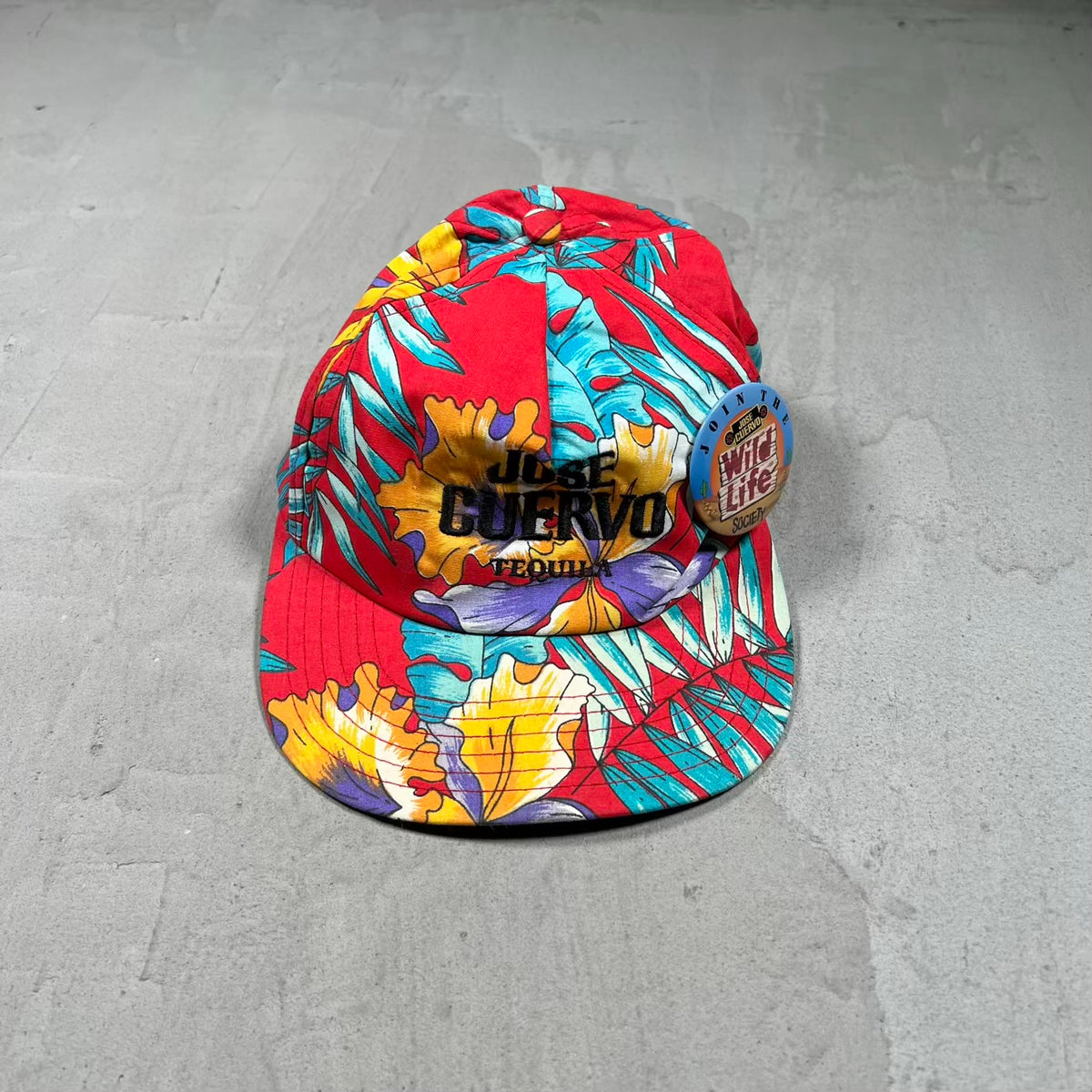 1990s Jose Guervo Tequila Floral Hat USED v20092