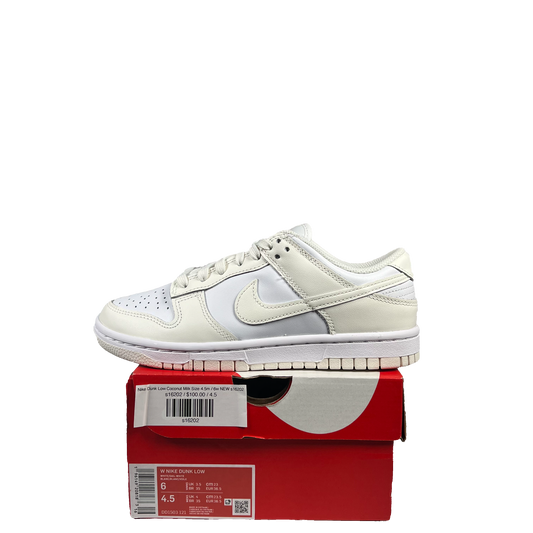 Nike Dunk Low Coconut Milk Size 4.5m / 6w NEW s16202