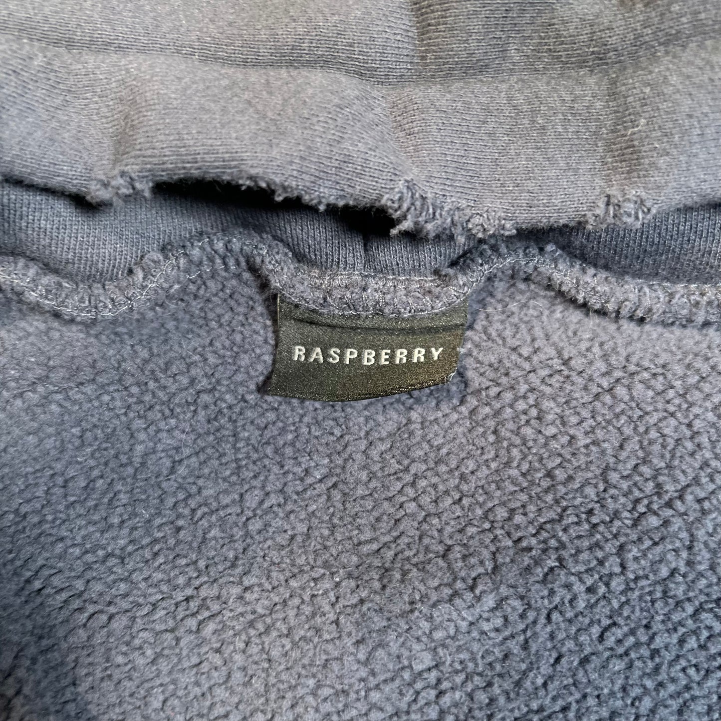 GV Gallery Raspberry Washed Navy Front Pocket Zip Up Hoodie Size XS USED x16902