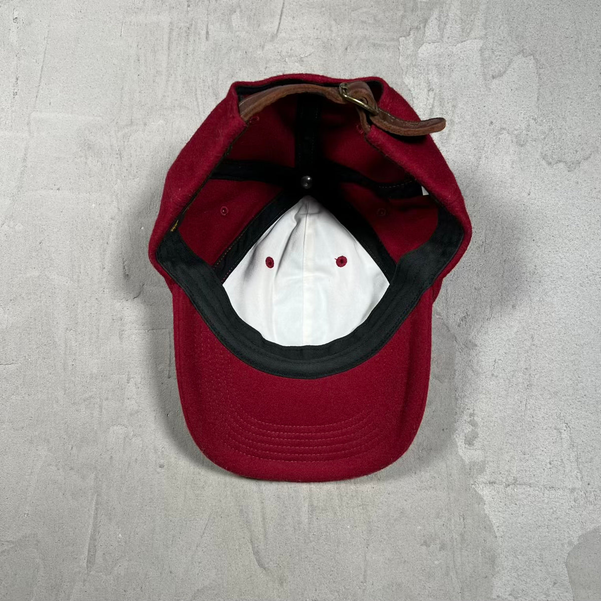 Supreme Loro Piana S Logo Burgundy Hat (2021) USED x18380