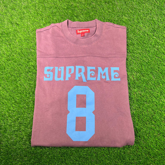 Supreme Dusty Purple Affiliated L/S Football Longsleeve (2025) Size XL USED x15822