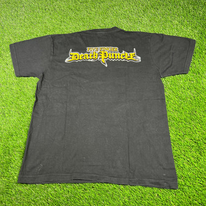 Y2K Five Finger Death Punch Black Tee Size Medium USED v16773