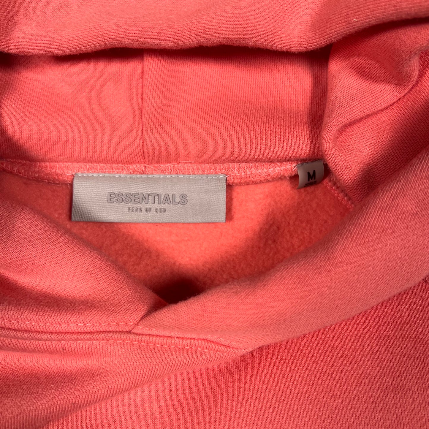 Essentials Fear Of God Orange Hoodie Size Medium USED x17114