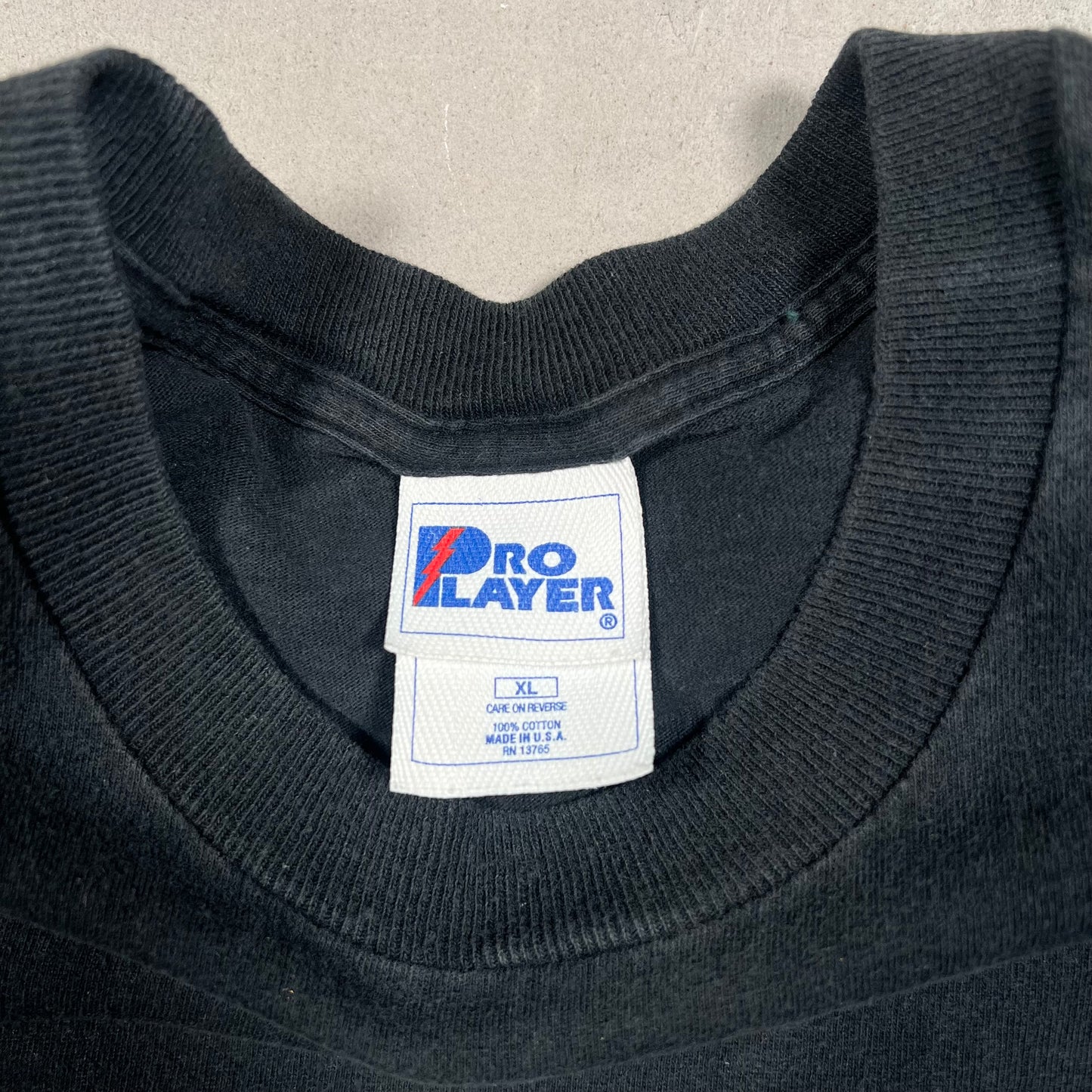 1990s Flyers Hockey Embroidered Logo Black Tee Size XL USED v16211