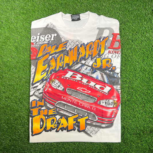 2000 Dale Earnhardt Budweiser White Racing Nascar Tee Size XL USED v17810