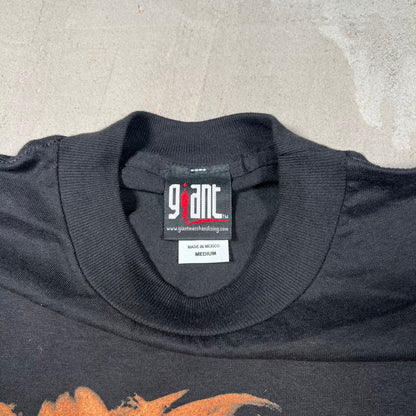 Y2K Godsmack Bootleg Black Tee Size Medium USED v18962