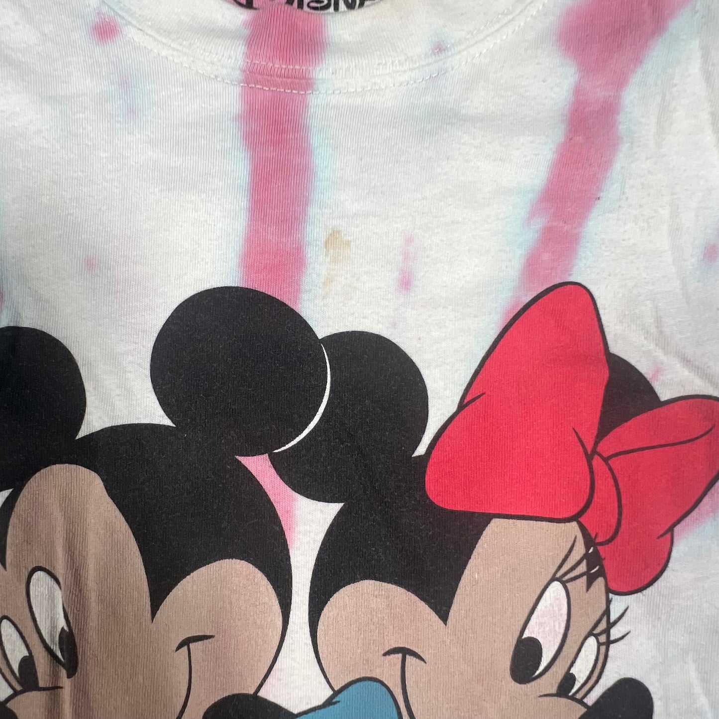 Mickey and Minnie Tie Dye Longlseeve Size Medium USED v16759