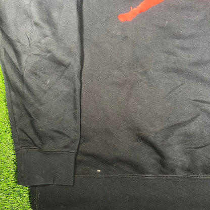 Air Jordan Black Logo Crewneck Size XXL USED V17922
