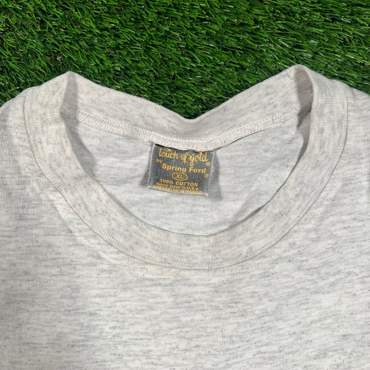 1997 New York Yankees Spellout Grey Tee Size XL USED v18471