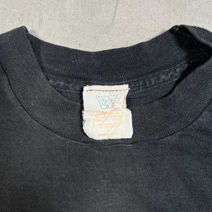 1992 WWF Wrestlemania VIII Black Tee Size Large USED v19562