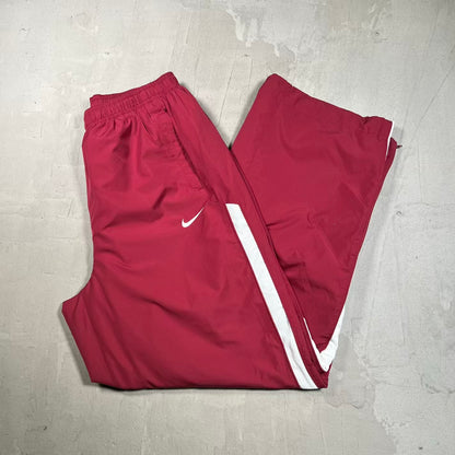 Y2K Nike Maroon Track Pants Size XL USED v20385
