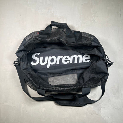 Supreme Big Mesh Duffle Bag (2020) Black USED x17205