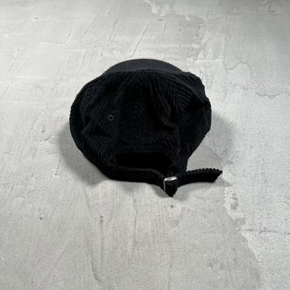Supreme Ripple Corduroy Small Box Logo Black Hat USED x18443
