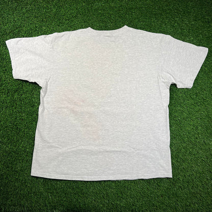1996 Rose Bowl Game North Western WildCats vs USC Trojans Grey Tee Size XL USED v18486