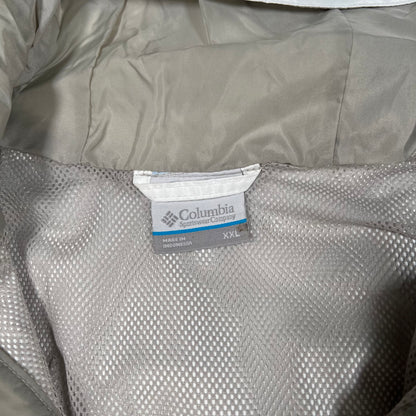 Columbia White Windbreaker Size XXL USED v17838