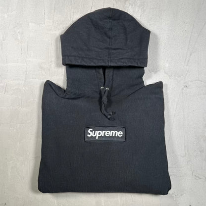 Supreme Black Box Logo Hoodie (2021) Size Large USED x18870