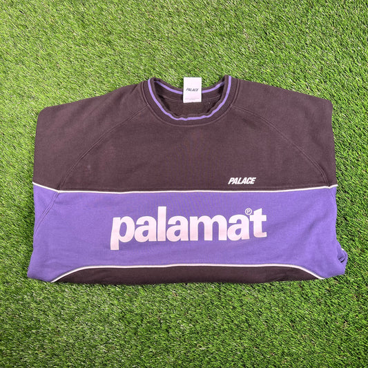 Palace Palamat Crew Black/Navy Size XL USED x15783