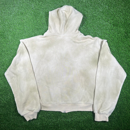 Vale Sports Division "Valley Track" Flower Embroidered Full Zip Hoodie Size XL USED x14850