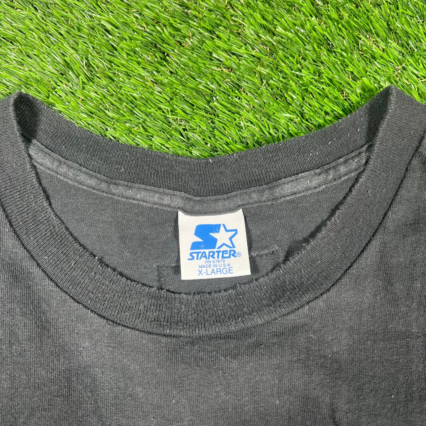 1990s New York Jets Starter Black Tee Size XL USED v17384