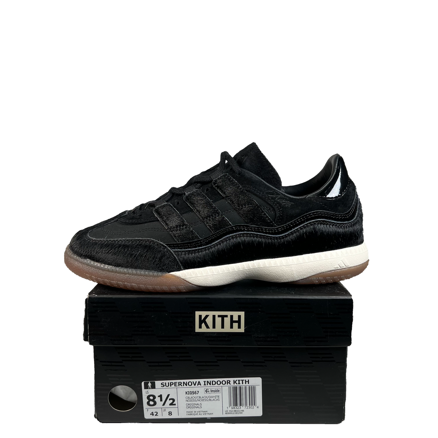 Adidas Supernova Indoor Kith Black Gum (2025) Size 8.5 USED s22303