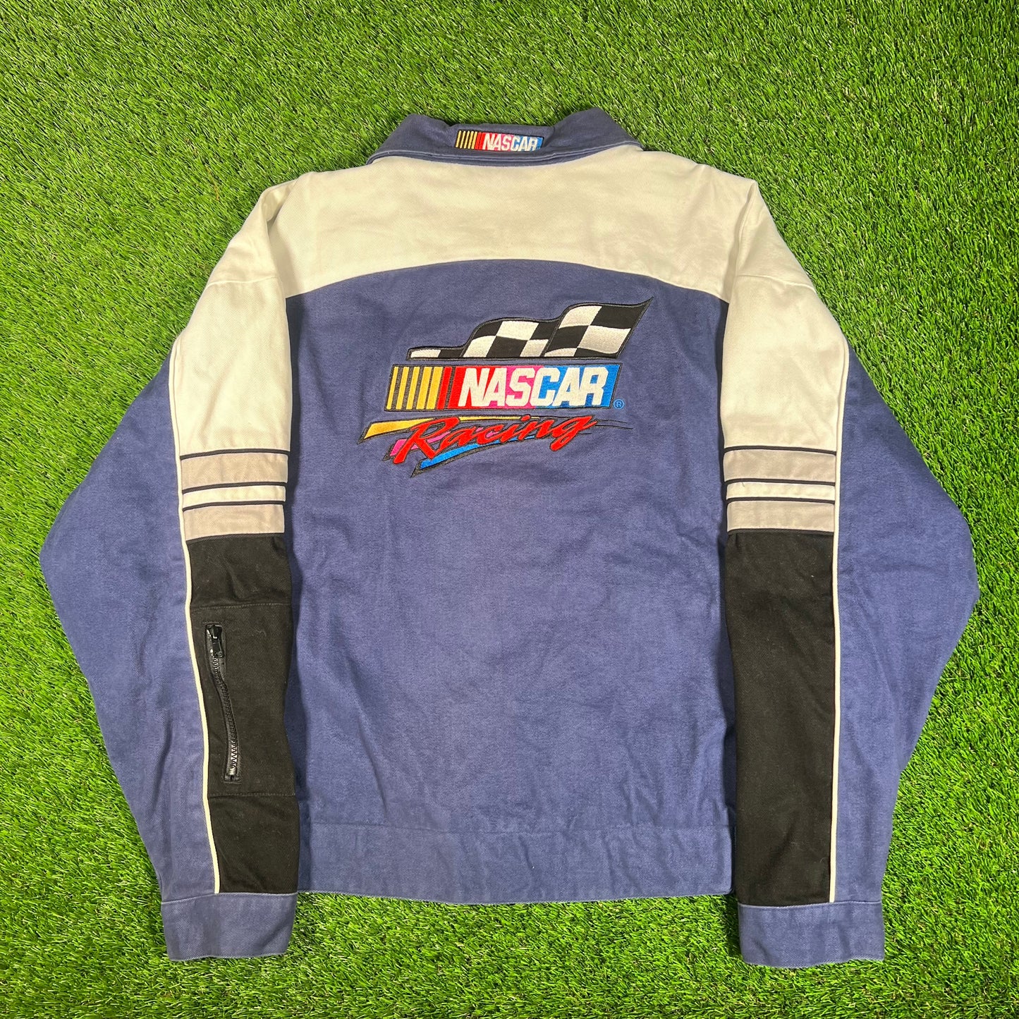 Y2K Nascar "Racing Champions" Blue Jacket SIze XL USED v17896