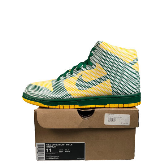 Nike Dunk High 1 Piece Olympic Brazil (2008) Size 11 NEW s22402
